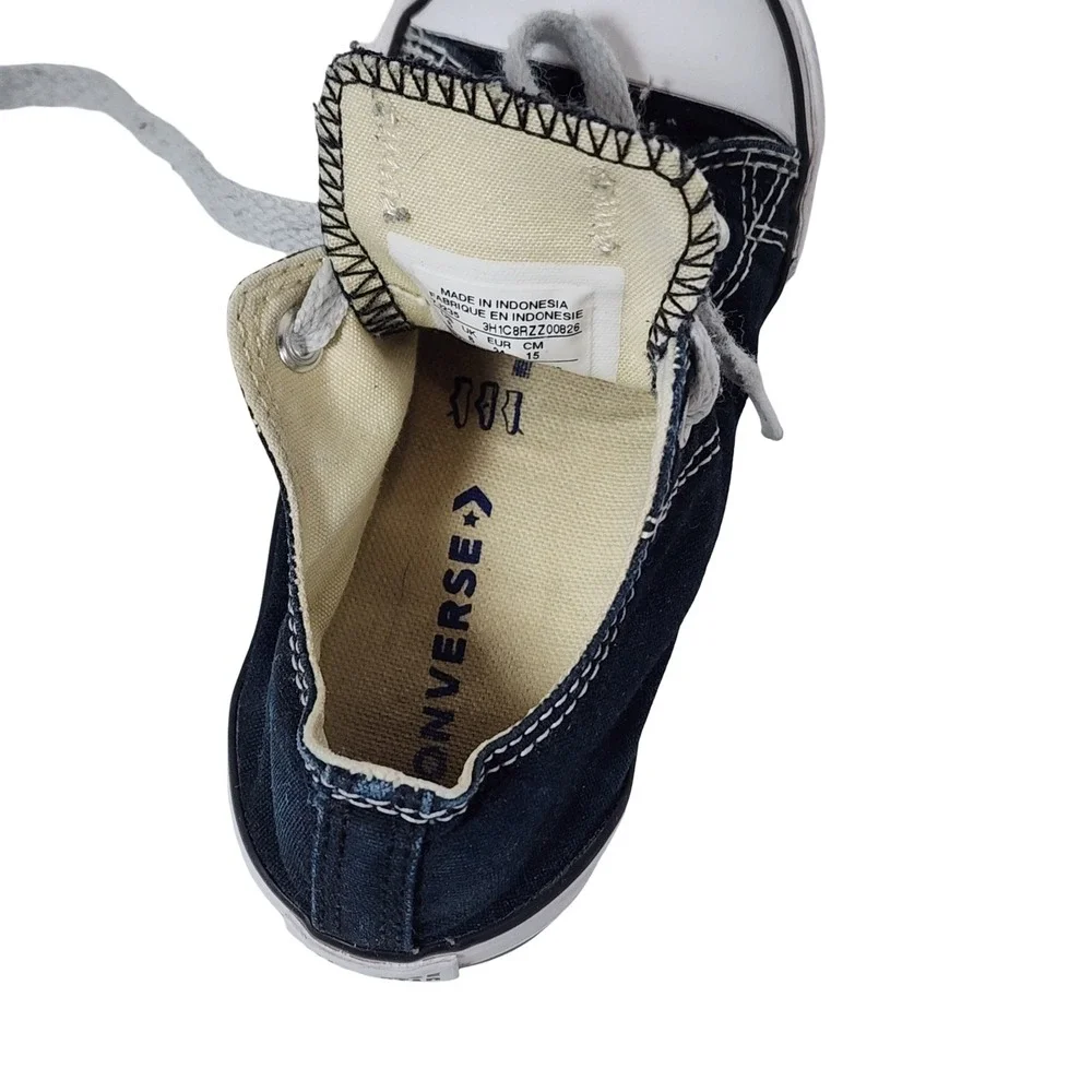 Converse Chuck Taylor All Star Low Top Navy Blue Canvas Infant Shoes 8 7J235